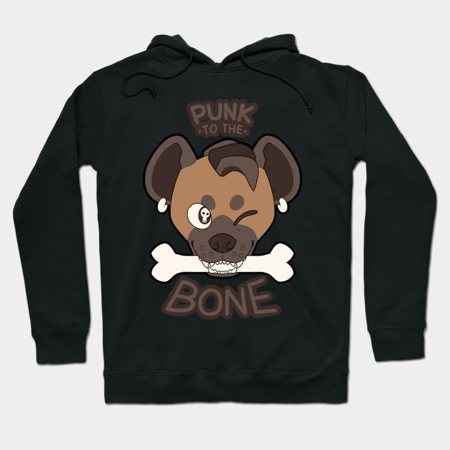 PUNK TO THE BONE Hoodie by DEBUGROOM